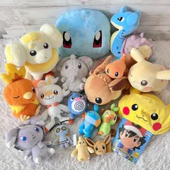 ポケットモンスター ぬいぐるみ 大量まとめ売り 17点セット タグあり多数 ポケモン パピモッチおすわりポケモンセンター美品 177