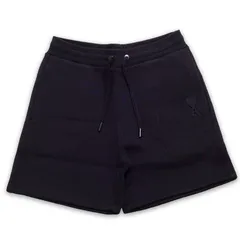 AMI PARIS アミパリス ショートパンツ ハーフパンツ スウェット 裏起毛 ハートAロゴ コットンブレンド ドローコード メンズ USO325 749のサムネイル