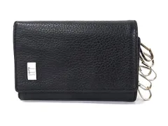 dunhill ダンヒル レザー 6連 キーケース 鍵入れ コインケース 小銭入れ 札入れ メンズ ブラック系 DD9518