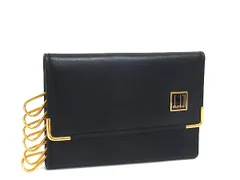 ■美品■ dunhill ダンヒル コンフィデンシャル レザー 6連 キーケース 鍵入れ メンズ ブラック系 DM8973