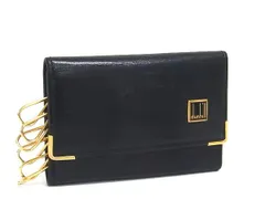 ■美品■ dunhill ダンヒル コンフィデンシャル レザー 6連 キーケース 鍵入れ メンズ ブラック系 DM8974