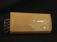LOUIS VUITTON ルイヴィトン M91544 モノグラムヴェルニ ミュルティクレ4 4連 キーケース 鍵入れ レディース イエロー系 DM7796
