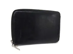 Yohji Yamamoto ヨウジヤマモト レザー ラウンドファスナー 財布 ウォレット 札入れ 小銭入れ カード入れ ブラック系 DM8430のサムネイル
