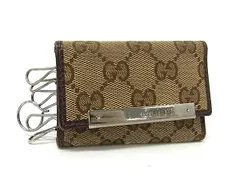 GUCCI グッチ 127048 GGキャンバス 6連 キーケース 鍵入れ レディース メンズ ベージュ系 DM8576