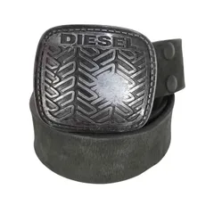 ディーゼル DIESEL ロゴ刻印バックル レザー ベルト メンズ 表記無 