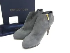 ■美品■ Sergio rossi セルジオロッシ スエード ヒール ショートブーツ 表記サイズ 40 (約27cm) 靴 シューズ グレー系 DM8942のサムネイル