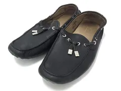 ChristianDior クリスチャンディオール レザー ドライビングシューズ 42 表記サイズ (約27cm〜約27.5cm) 靴 ブラック系 DM9167のサムネイル