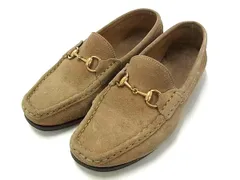 GUCCI グッチ ホースビット スエード ローファー 表記サイズ 36 (約23cm) 靴 シューズ レディース ベージュ系 DM9194