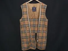 ■美品■ Burberrys バーバリーズ ノバチェック ウール ライナーのみ ベスト アウター 上着 洋服 メンズ レディース ブラウン系 DM9289