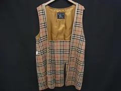 Burberrys バーバリーズ ノバチェック ウール100％ ライナーのみ ベスト アウター 上着 洋服 メンズ レディース ブラウン系 DM9290