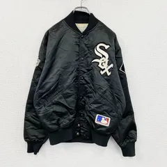 90s　FELCO　シカゴ・ホワイトソックス　スタジャン/スタジアムジャケット　ヴィンテージ　黒　ブラック　Mサイズ　古着
