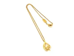 ■極美品■ LANCEL ランセル ラインストーン ネックレス ペンダント アクセサリー レディース ゴールド系 DM9309のサムネイル