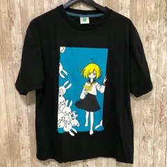 CUNE（キューン）　外 ガール Tシャツ　半袖Tシャツ　ブラック　L　男女兼用のサムネイル
