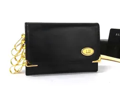 dunhill ダンヒル オックスフォード レザー 6連 キーケース 鍵入れ メンズ ブラック系 DM9316