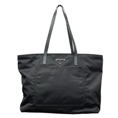 PRADA 極美品 プラダ リエディション Re-Edition 1978 ミディアム Re-Nylon x サフィアーノレザー トートバッグ ナイロン レザー ブラック ハンドバッグ 肩掛け ユニセックス Aランク 鑑定済 プラダバッグ