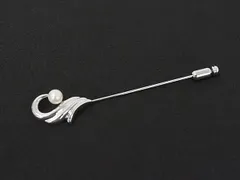 ■新品同様■ TASAKI タサキ 本真珠 アコヤ真珠 パール 約5mm SV925 ピンブローチ ピンバッジ アクセサリー シルバー系 DM9613のサムネイル