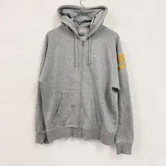 00s　NIKE　ナイキ　フルジップスウェットパーカー/フーディー　スウッシュ　ヴィンテージ　灰色　グレー　Lサイズ　古着