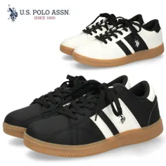 レディース スニーカー カジュアル ローカット 靴 ブラック ホワイト ユーエスポロアッスン U.S. POLO ASSN. PL00958のサムネイル