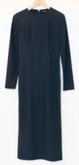 【中古】 -- レディースワンピース M anuans/ステッチワークコクーンワンピース/M/紺 ネイビー/1523530462-0