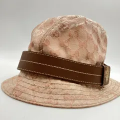 GUCCI ピンク バケットハット GGロゴ GUCCI グッチ ハット 帽子 バケットハット 表記サイズM GG柄
