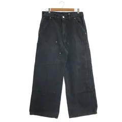 417 EDIFICE (フォーワンセブンエディフィス) ”WIDE Leg Flare” ダブルニーパンツ 24030312522030 ブラック Mのサムネイル