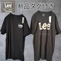 Lee ロゴTシャツ 2枚セット ブラック チャコールグレー メンズ Mサイズ相当 2022年製 新品 デッドストック 完売品 ストリート アメカジ ビッグロゴ シンプルデザイン 古着スタイル
