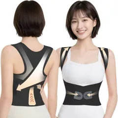 猫背ベルト 姿勢サポーター 軽量通気 L