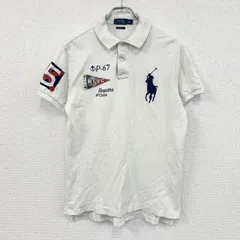 Polo Ralph Lauren　ポロラルフローレン　半袖ポロシャツ　ビックポニー　白　ホワイト　Mサイズ　古着