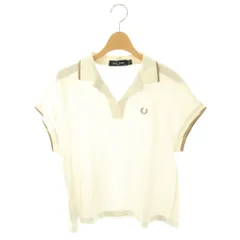 フレッドペリー FRED PERRY 半袖ポロシャツ スキッパー US6 オフホワイト /HK ■OS