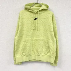 NIKE　ナイキ　スウェットパーカー/フーディー　スウッシュ　黄色　イエロー　Lサイズ　古着