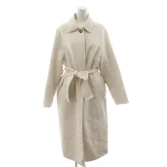 プラステ PLST ウールブレンドリバーステンカラーコート S 白 ホワイト /AZ