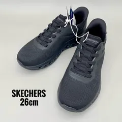 スケッチャーズ スウィフト フィット グライド ステップ デュアル メンズ 26cm ブラック 黒 SKECHERS スニーカー