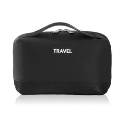 ガジェットポーチ ガジェットケース トラベルポーチ マルチポケット 大容量 高撥水 防水 PC周辺機器 充電器 ケーブル 旅行 出張 便利グッズ [KURASUUMO] 【ブラック】★ 58d80347