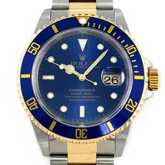 ロレックス Rolex 腕時計 サブマリーナー デイト 16613 A番 1998年-1999年製 カレンダー 回転ベゼル 夜光インデックス 夜光針 サンレイ ブルー文字盤 K18YG SS 自動巻き 【中古】のサムネイル