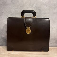 神戸万双 ダレスバッグ ブラック ゴールド金具 - メルカリ