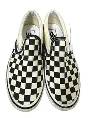【中古】VANS バンズ 靴 スリッポン レディース サイズ24 ブラック ホワイト＿S13＿s-0632-r13＿セルモアから出品