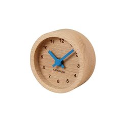 レア商品】カリモク 腕時計型壁掛け時計 革製 愛知時計 動作難あり