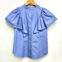 エストネーション ESTNATION】美品！ギャザーラッフルブラウス 38