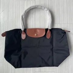 【新品未使用】Longchamp ブラック ナイロン トートバッグ　Lサイズ