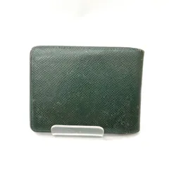 【LOUIS VUITTON】ルイヴィトン ポルトビエ6カルト タイガ グリーン系 二つ折り財布 ジャンク品☆