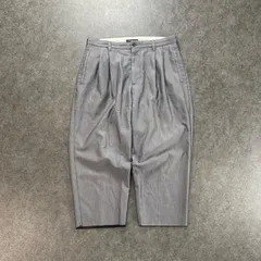 glamb グラム クロップドパンツ タックパンツ スラックス ワイド 切りっぱなし カットオフ 2タック 無地 グレー 灰 メンズ 3のサムネイル
