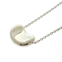 美品 Tiffany&Co. ティファニー SV925 ビーンズ ネックレス シルバー ♯1147010072