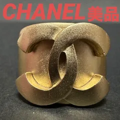 美品　シャネル　CHANEL　ココマーク　クラシックリング　ヴィンテージ　01C　GP　ゴールド　13号のサムネイル