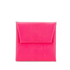 美品 Hermes エルメス カルヴィ ヴェルソ カードケース ピンク レッド