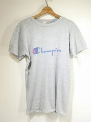 USA製 80s ビンテージ Champion チャンピオン トリコタグ 染込み ロゴ プリント Tシャツ L 70s 60s 50s バータグ ランタグ