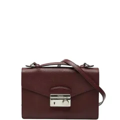 プラダ ハンドバッグ ショルダーバッグ 2WAY ボルドー ワインレッド サフィアーノ レザー レディース PRADA【1-0235385】