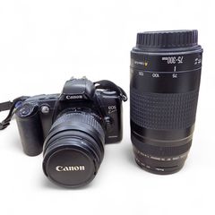 144canon EOSkissXレンズ2本充電器バッテリーメモリーカード送料込