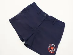 キャロウェイ Callaway 洗える ショートパンツ スポーツ ゴルフ M ネイビー ストライプ柄 ホワイト レッド ロゴ＆星柄