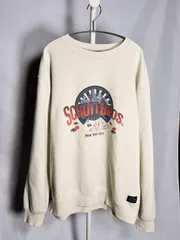 Schott ショット  クルーネックスウェット トランプ柄 古着　MADE IN USA　アメリカ製 バイカー ルード系 モーターカルチャーのサムネイル