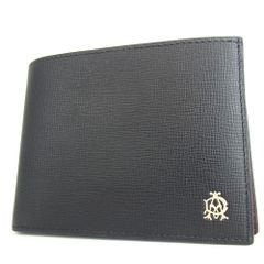 未使用 dunhill2つ折り財布 ベルグレイブ レザー 黒×濃赤 - メルカリ